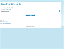 Tablet Screenshot of departmentofrecords.blogspot.com