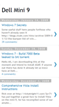 Mobile Screenshot of dellmini9.blogspot.com