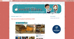 Desktop Screenshot of everydaysweetnotes.blogspot.com