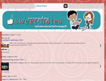 Tablet Screenshot of everydaysweetnotes.blogspot.com