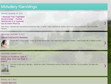 Tablet Screenshot of midwiferyramblings.blogspot.com