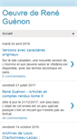 Mobile Screenshot of oeuvre-de-rene-guenon.blogspot.com