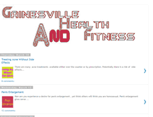 Tablet Screenshot of gainesville-health-and-fitness.blogspot.com