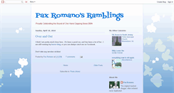 Desktop Screenshot of paxromano.blogspot.com