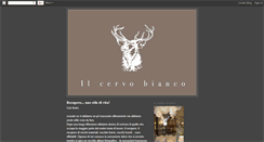 Desktop Screenshot of ilcervobianco.blogspot.com
