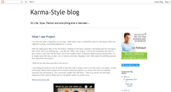 Desktop Screenshot of karma-styleblog.blogspot.com