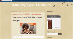 Desktop Screenshot of managingtypeiidiabetes.blogspot.com