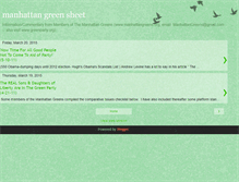 Tablet Screenshot of manhattangreensheet.blogspot.com