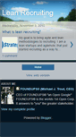 Mobile Screenshot of leanrecruiting.blogspot.com