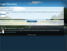 Tablet Screenshot of leanrecruiting.blogspot.com