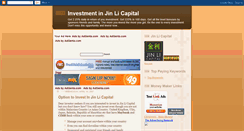 Desktop Screenshot of investmentwithjinlicapital.blogspot.com