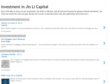 Tablet Screenshot of investmentwithjinlicapital.blogspot.com