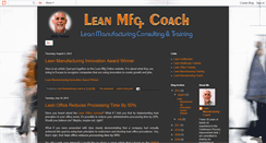 Desktop Screenshot of leanmfgcoach.blogspot.com