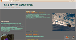 Desktop Screenshot of blogterritorieparadossi.blogspot.com