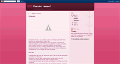 Desktop Screenshot of paardenrassen.blogspot.com