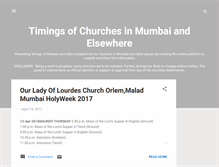 Tablet Screenshot of mumbaichurchtimings.blogspot.com