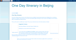 Desktop Screenshot of beijingonedayitinerary.blogspot.com