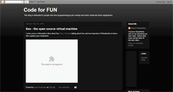 Desktop Screenshot of code4fun.blogspot.com