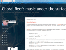 Tablet Screenshot of choralreef.blogspot.com