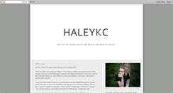 Desktop Screenshot of haleykc.blogspot.com