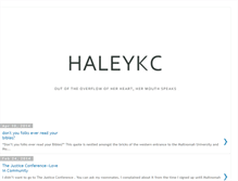 Tablet Screenshot of haleykc.blogspot.com