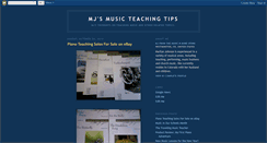 Desktop Screenshot of mjsheetmusictips.blogspot.com