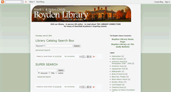 Desktop Screenshot of boyden-library.blogspot.com