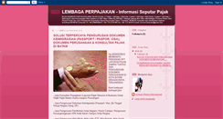Desktop Screenshot of lembaga-perpajakan.blogspot.com