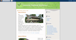 Desktop Screenshot of indonesian-architecture.blogspot.com