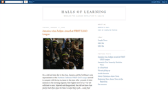 Desktop Screenshot of hallsoflearning.blogspot.com