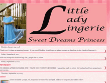 Tablet Screenshot of littleladylingerie.blogspot.com