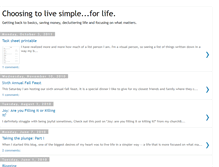 Tablet Screenshot of livesimpleforlife.blogspot.com