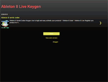 Tablet Screenshot of ableton-keygen.blogspot.com