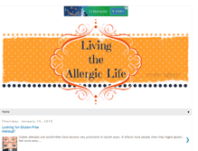 Tablet Screenshot of livingtheallergiclife.blogspot.com