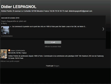 Tablet Screenshot of didierlespagnol.blogspot.com