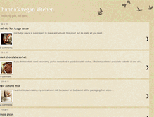 Tablet Screenshot of hannasvegankitchen.blogspot.com