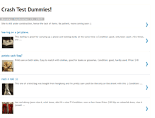 Tablet Screenshot of crashtestdummies.blogspot.com