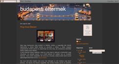 Desktop Screenshot of budapestettermek.blogspot.com