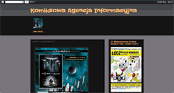 Desktop Screenshot of komiksowaagencjainformacyjna.blogspot.com