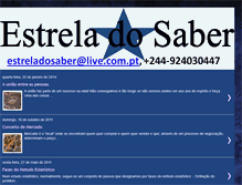 Tablet Screenshot of estreladosaber.blogspot.com