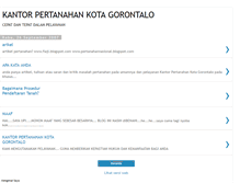 Tablet Screenshot of pertanahankotagorontalo.blogspot.com