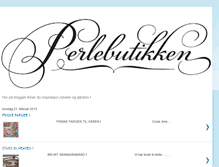 Tablet Screenshot of perlebutikken.blogspot.com