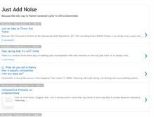 Tablet Screenshot of justaddnoise.blogspot.com
