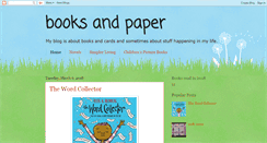 Desktop Screenshot of booksandpaper.blogspot.com