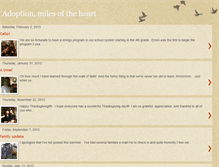 Tablet Screenshot of milesoftheheart.blogspot.com