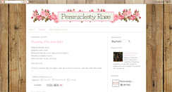 Desktop Screenshot of persnicketyrose.blogspot.com