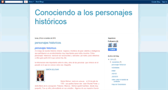 Desktop Screenshot of conociendoalospersonajeshistoricos.blogspot.com