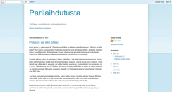 Desktop Screenshot of parilaihdutus.blogspot.com