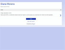 Tablet Screenshot of dianemoreno.blogspot.com