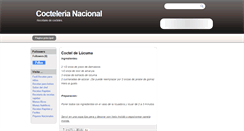 Desktop Screenshot of coctelerianacional.blogspot.com